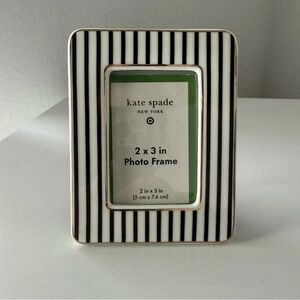 Kate Spade New York x Target Mini Photo Frame 2x3 Gold Black White Stripe